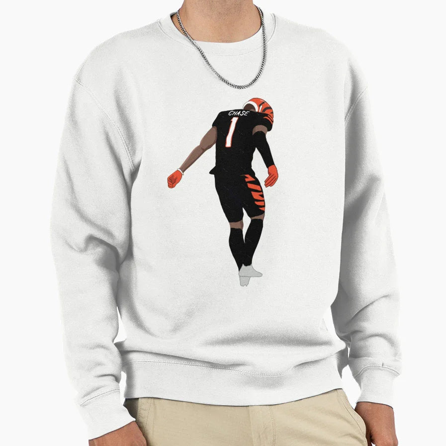 Jamarr Chase 1 Sweatshirt - Trendy Graphic Unisex