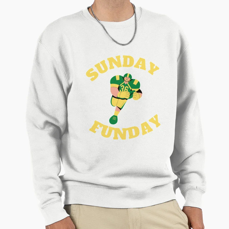 Sunday Funday Sweatshirt - Aesthetic Graphic Unisex