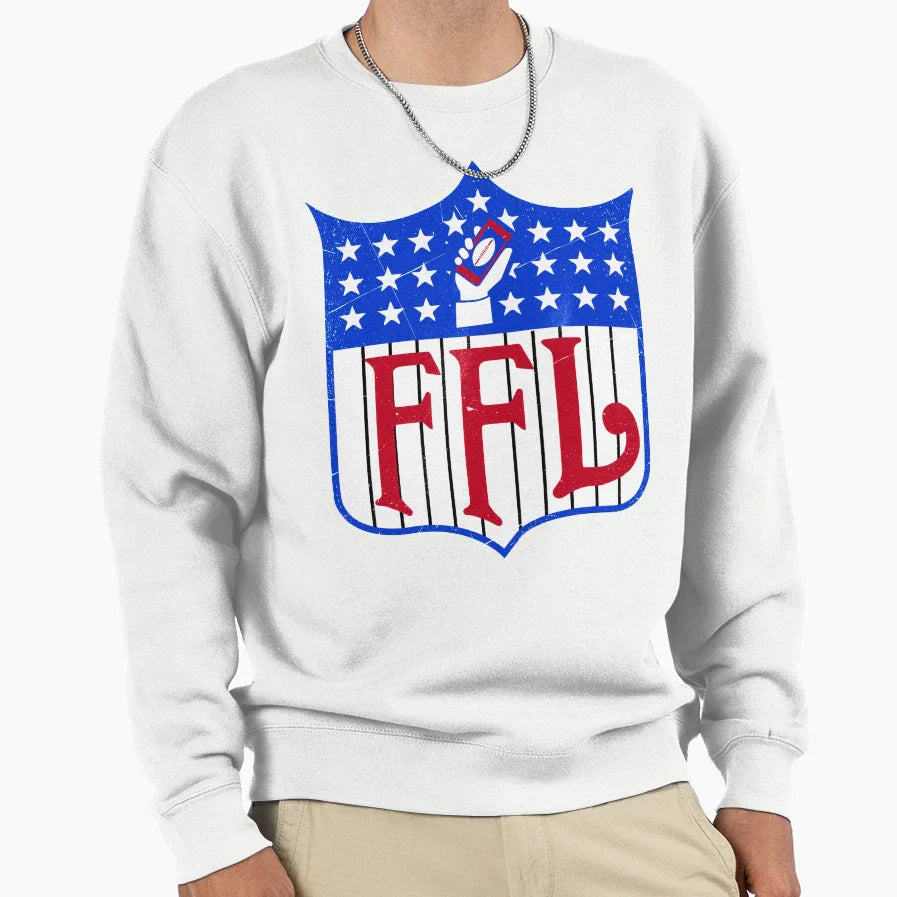 Fantasy Football League Sweatshirt - Novelty Apparel for Adults