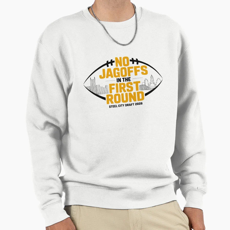 No Jagoffs First Round Football Sweatshirt - Aesthetic Graphic for Adults