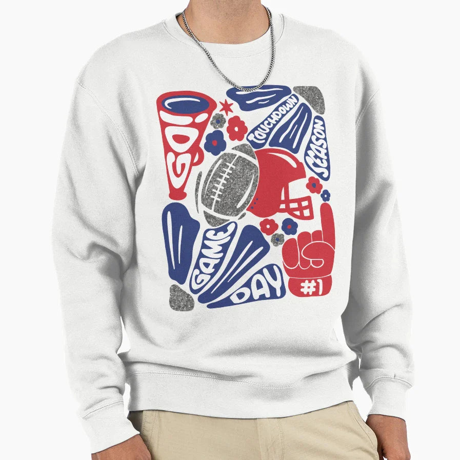 Game Day Sweatshirt - Casual Everyday Wear Men Women