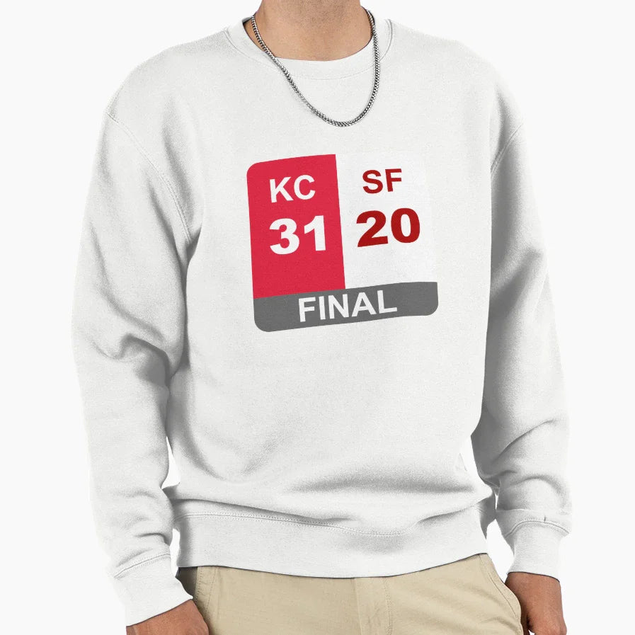 Super Bowl Liv Final Score Sweatshirt - Custom Art Print Men Women