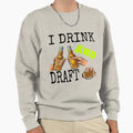 I Drink And Draft T-Shirt - Trendy Graphic for Adults
