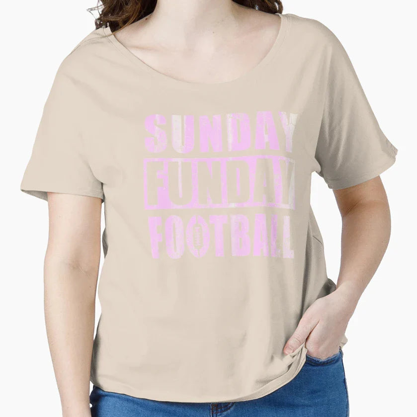 Sunday Funday Football T-Shirt - Casual Everyday Wear Men Women
