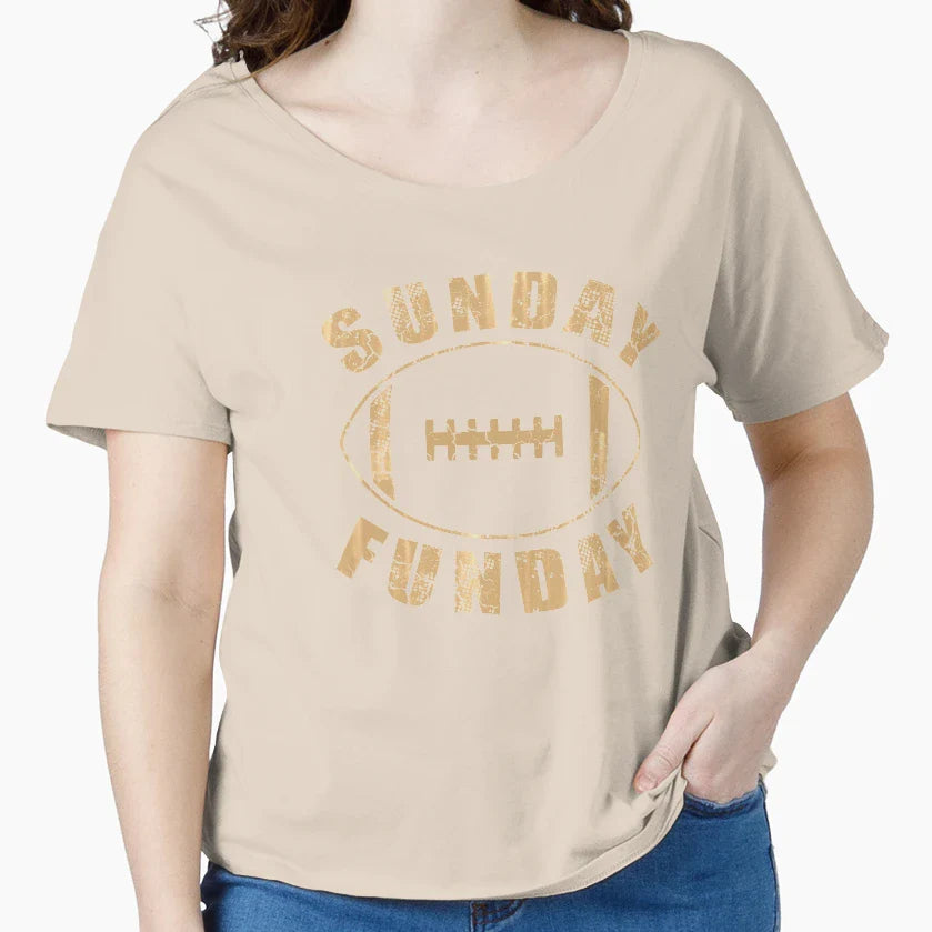 Sunday Funday Football T-Shirt - Aesthetic Graphic Men Women