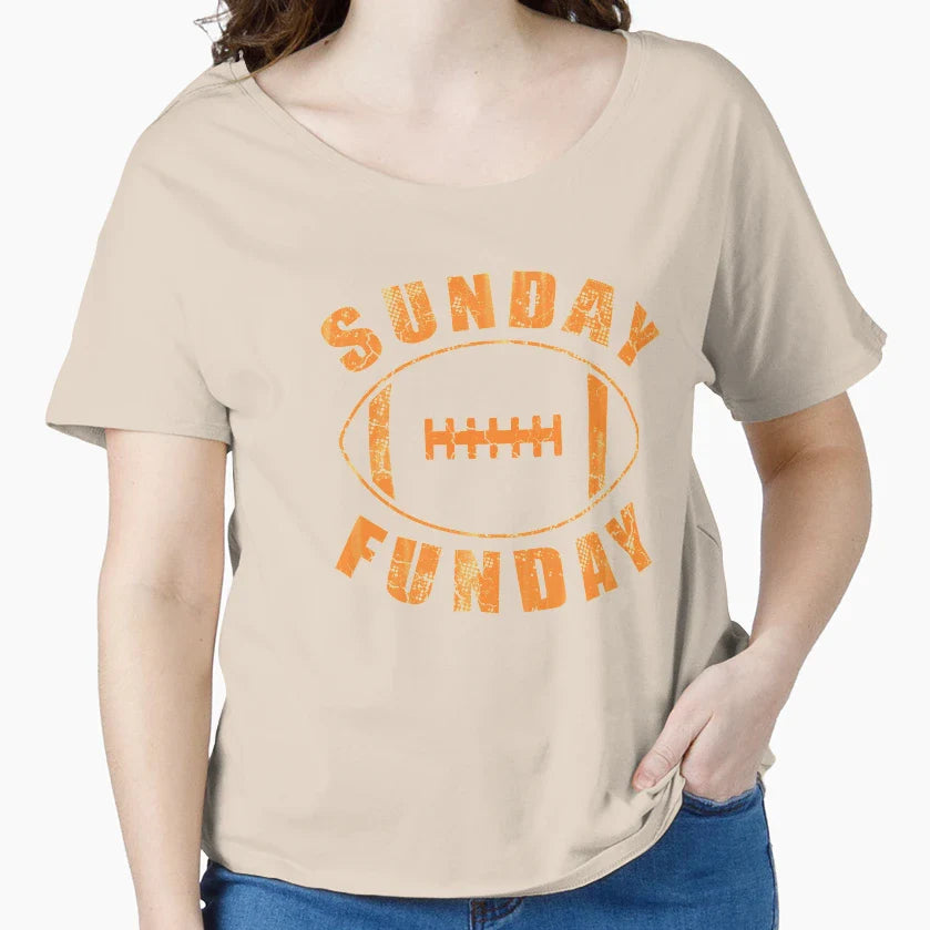 Sunday Funday Football T-Shirt - Aesthetic Graphic for Adults