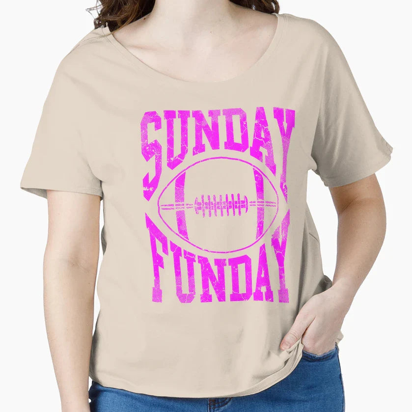 Sunday Funday Football T-Shirt - Aesthetic Graphic Unisex