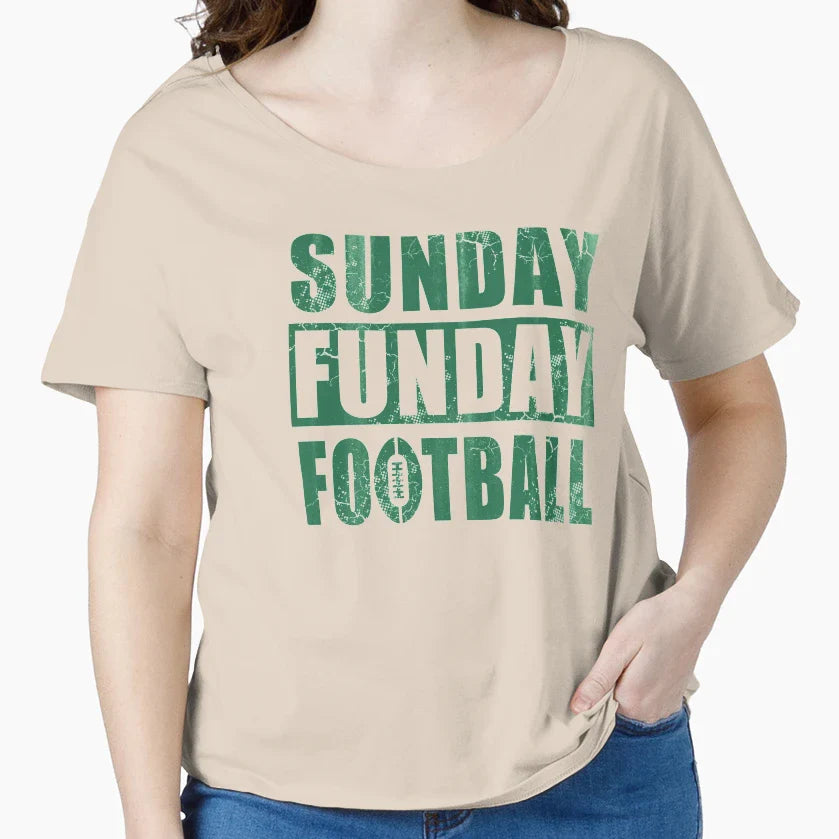 Sunday Funday Football T-Shirt - Aesthetic Graphic Men Women