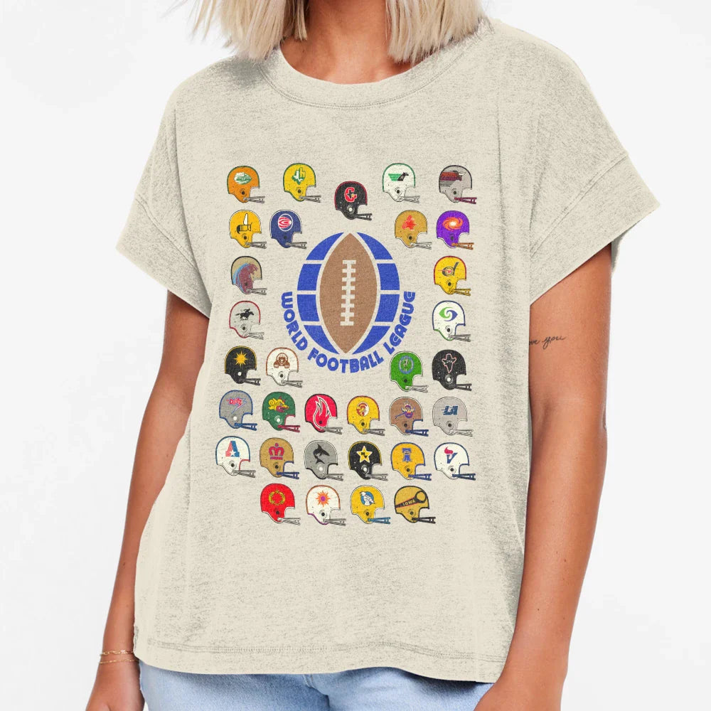 World Football League Defunct Team T-Shirt - Novelty Apparel Men Women