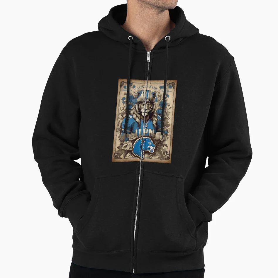 Detroit Lions Hoodie - Graphic Print for Adults