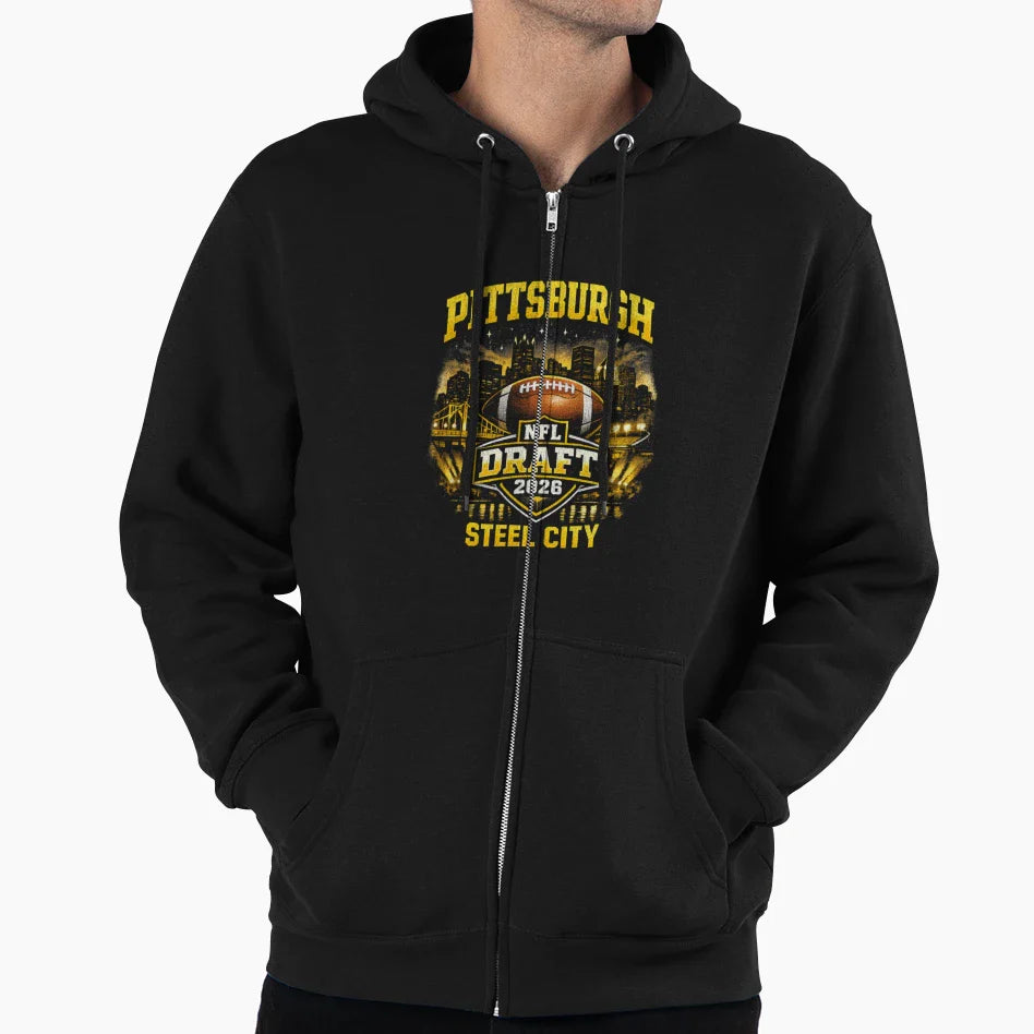 Pittsburgh Draft 2026 Hoodie - Trendy Graphic Unisex