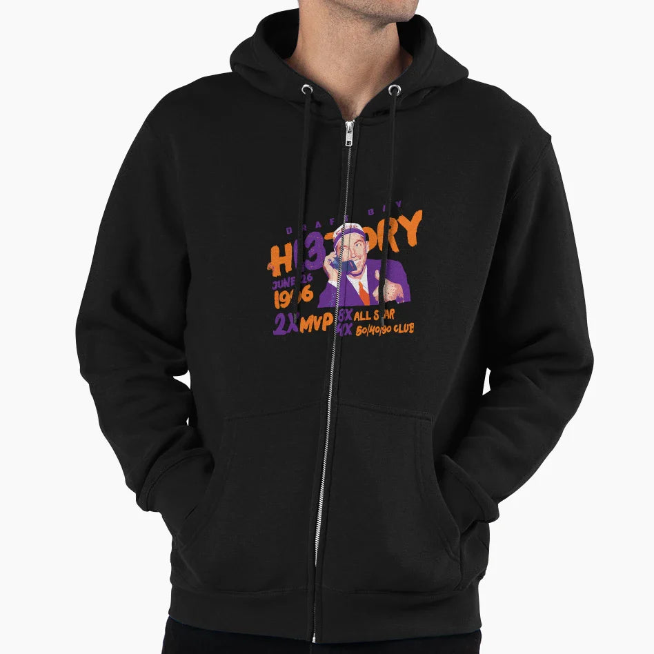 Steve Nash History Hoodie - Casual Everyday Wear for Adults