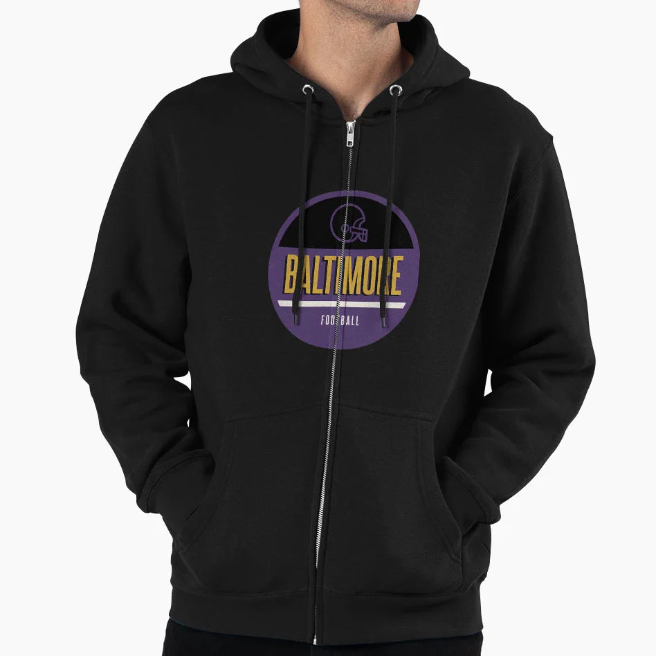Baltimore Football Hoodie - Fun Novelty Design Unisex