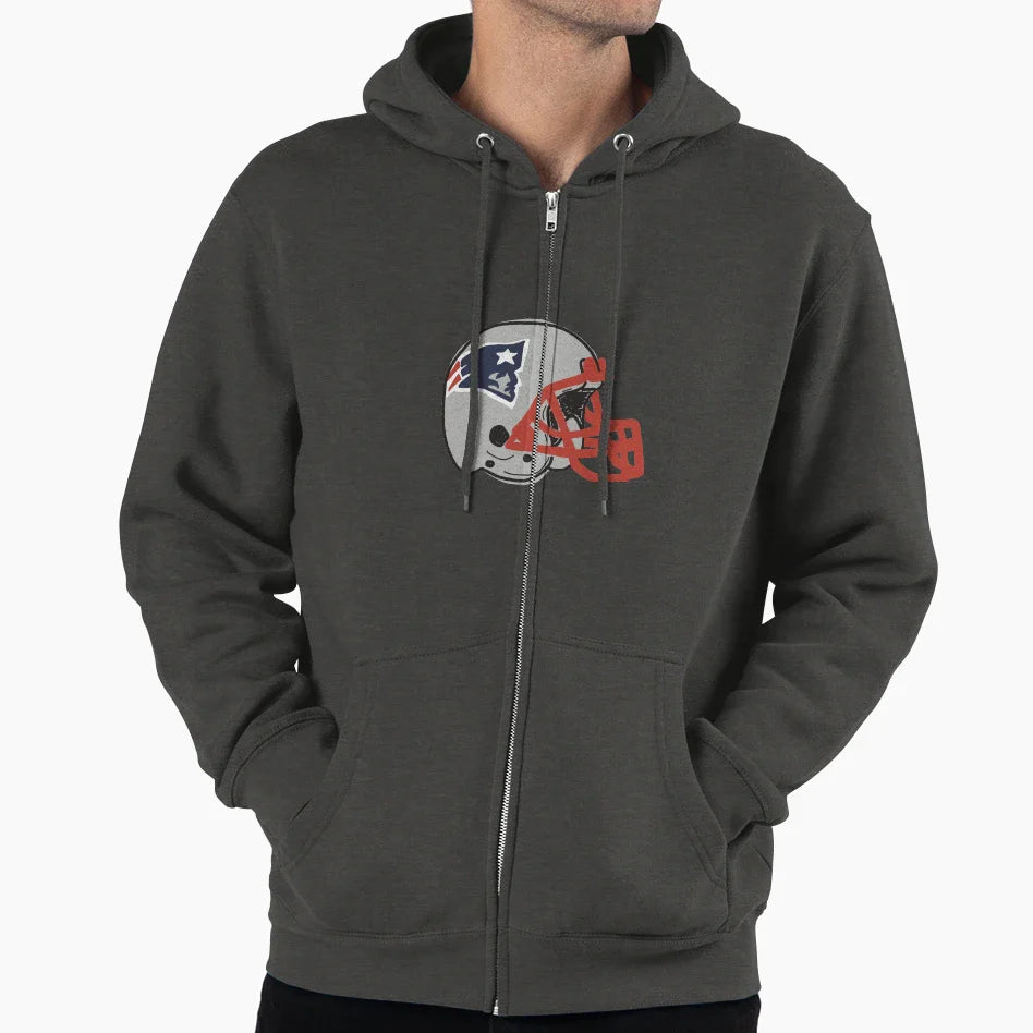Patriots Helmet Hoodie - Casual Everyday Wear for Adults