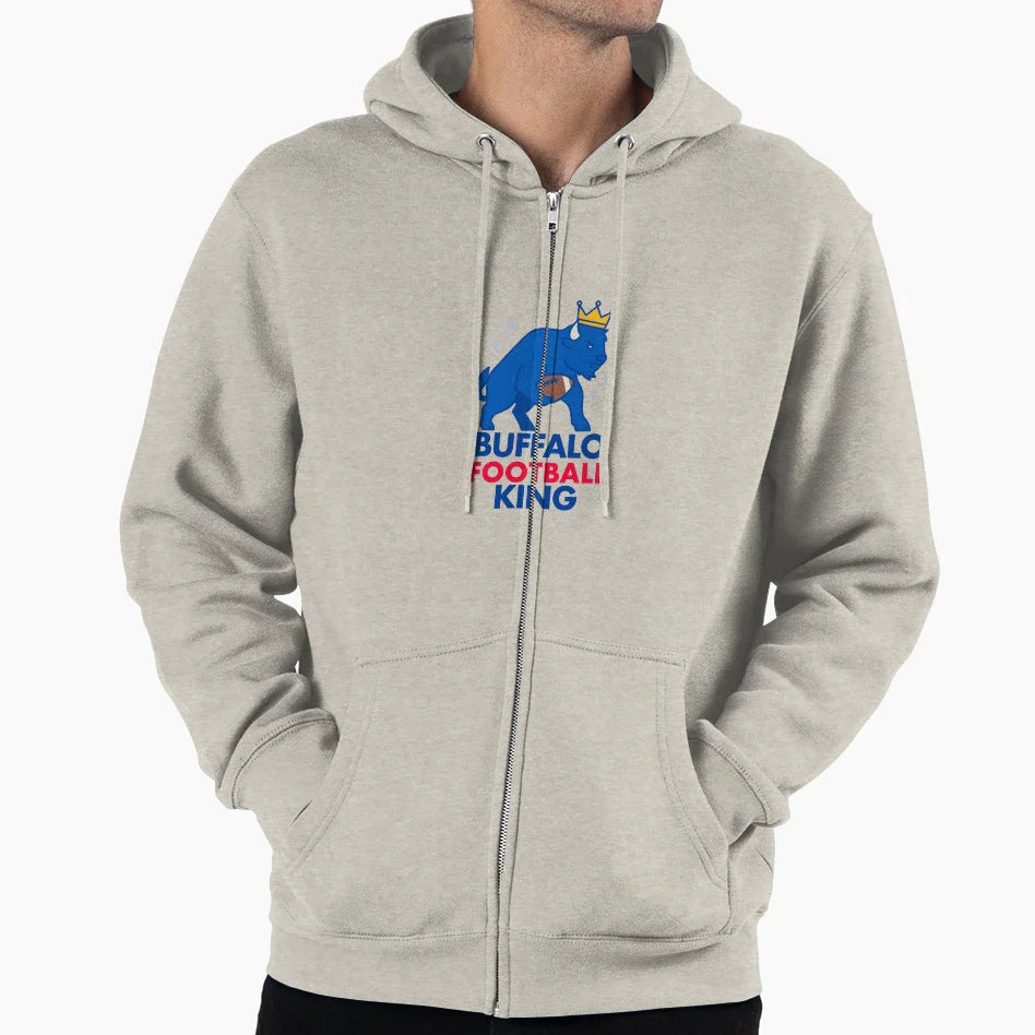 Buffalo Football King Mafia Fan Sports Hoodie - Custom Art Print Men Women