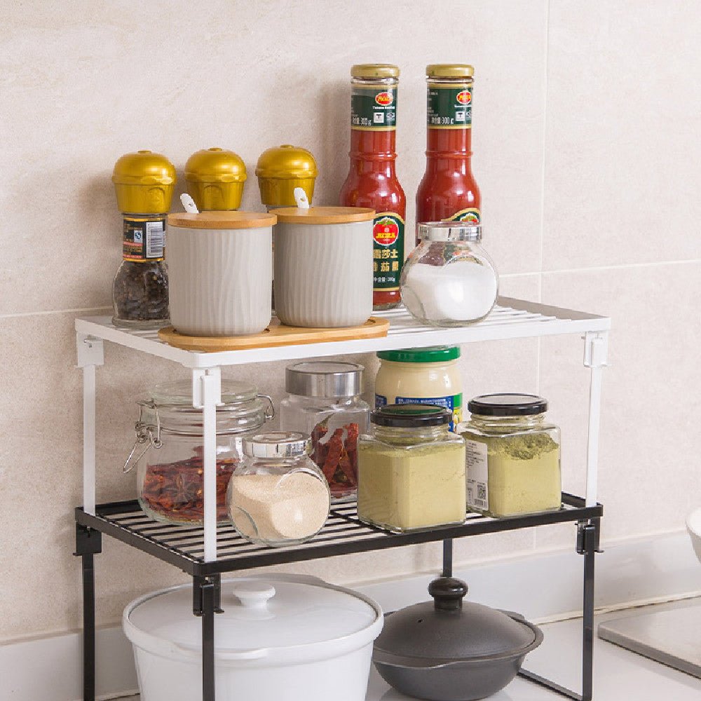 Stackable Iron Kitchen Kitchen Appliance Storage Rack - PhishStones Products
