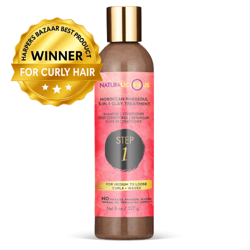 Step 1: Moroccan Rhassoul 5 - in - 1 Clay Treatment (For Loose Curls) - PhishStones Products