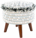 Matagami Beige Hand Woven Stool - Clearance