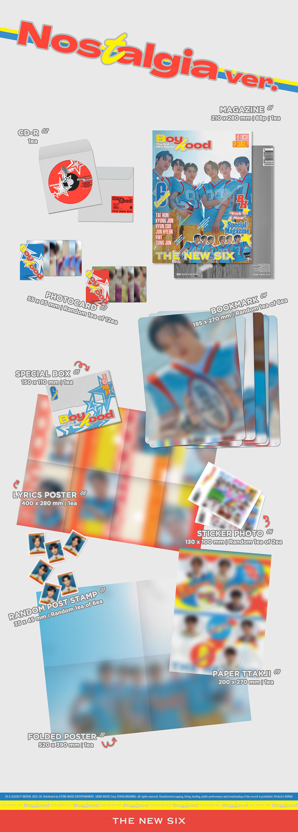 The New Six (Tnx) 3rd Mini Album - Boyhood