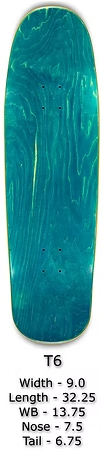 The Dark Slide x Skullduggery "Everything's Fine" Shaped 9" Skateboard Deck