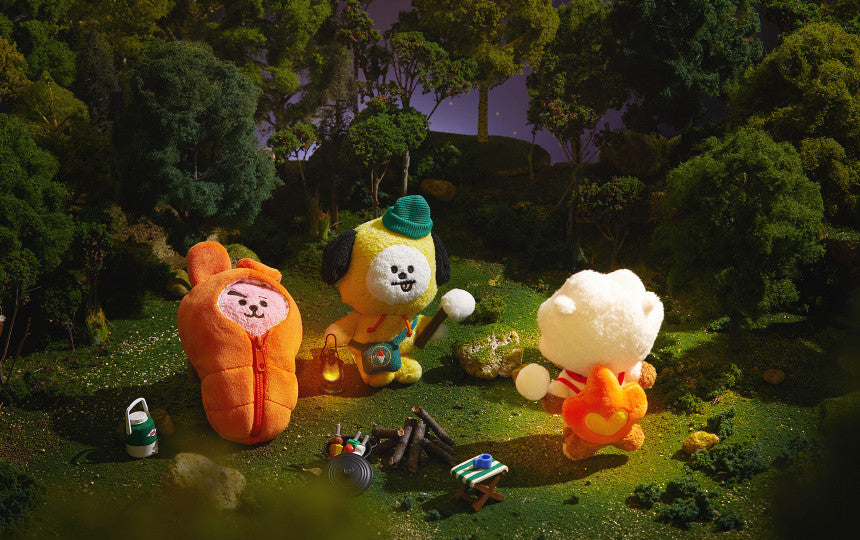 BTS x BT21 Official Green Planet Bag Charm Doll
