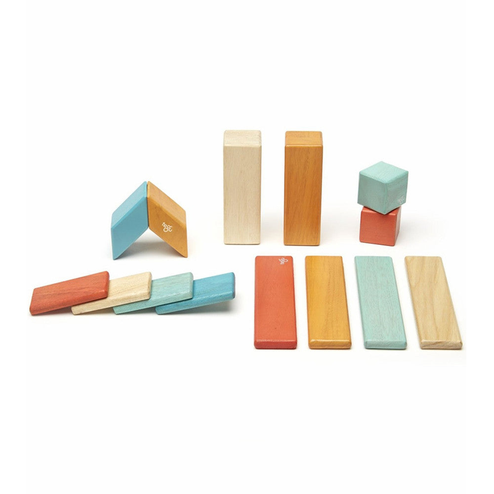 14 Piece Magnetic Wooden Block Set