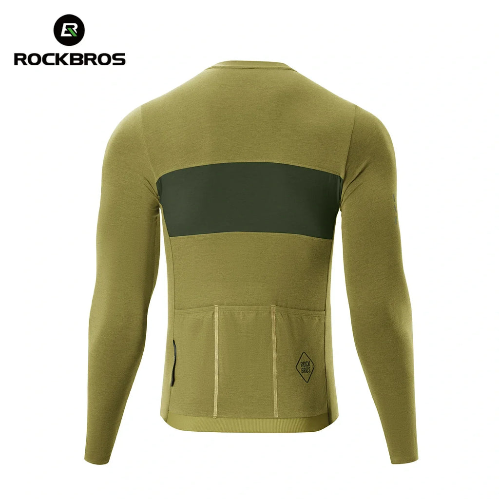 Men‘s Cycling Jersey Breathable Tencel Wool
