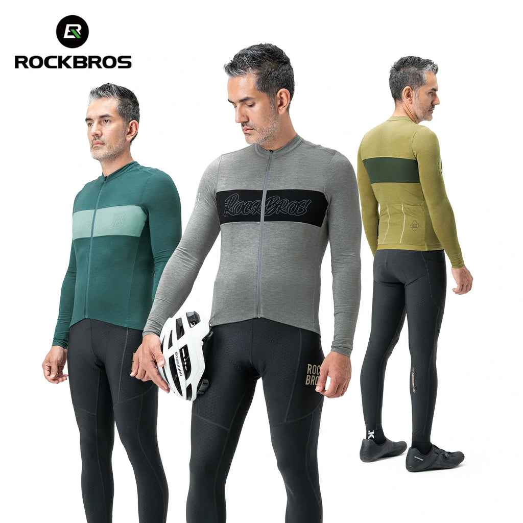 Men‘s Tencel Wool Cycling Jersey Breathable