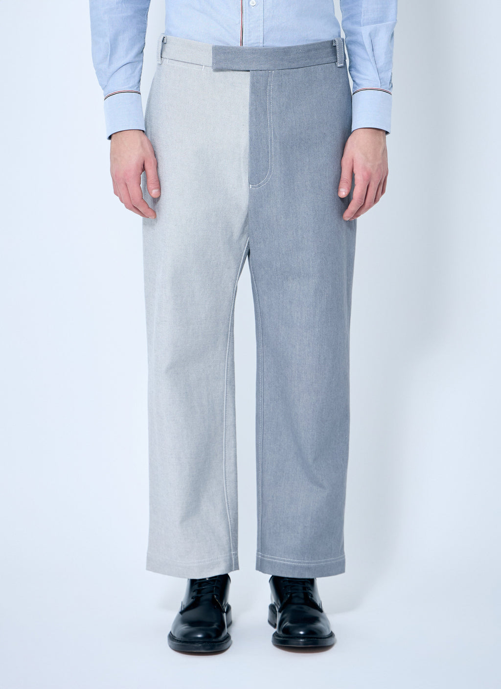 Thom Browne Men Constrast Tailored Pants