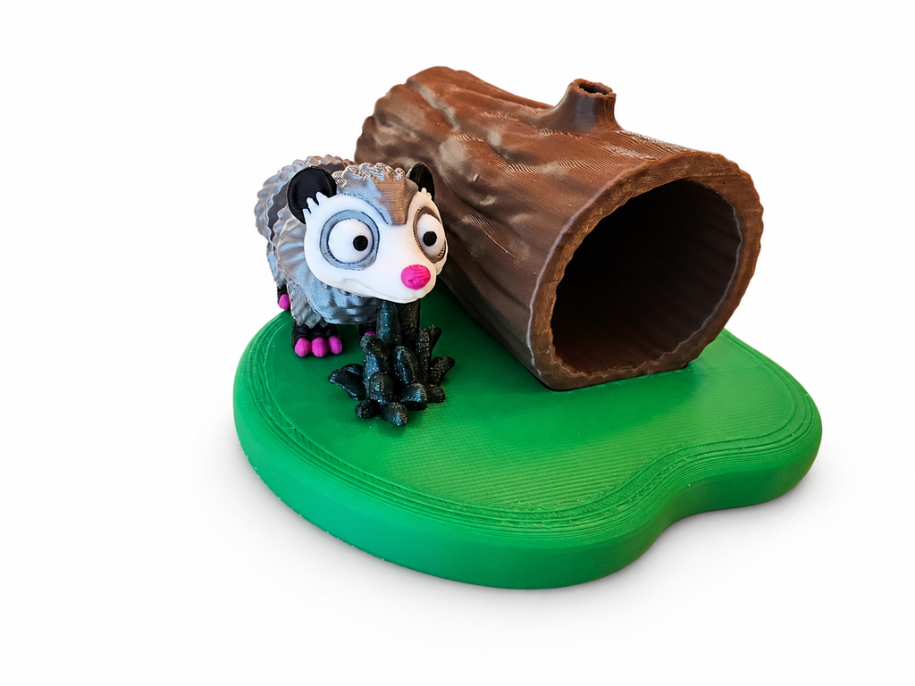 Opossum Playset - 3D Printed Animal Toy