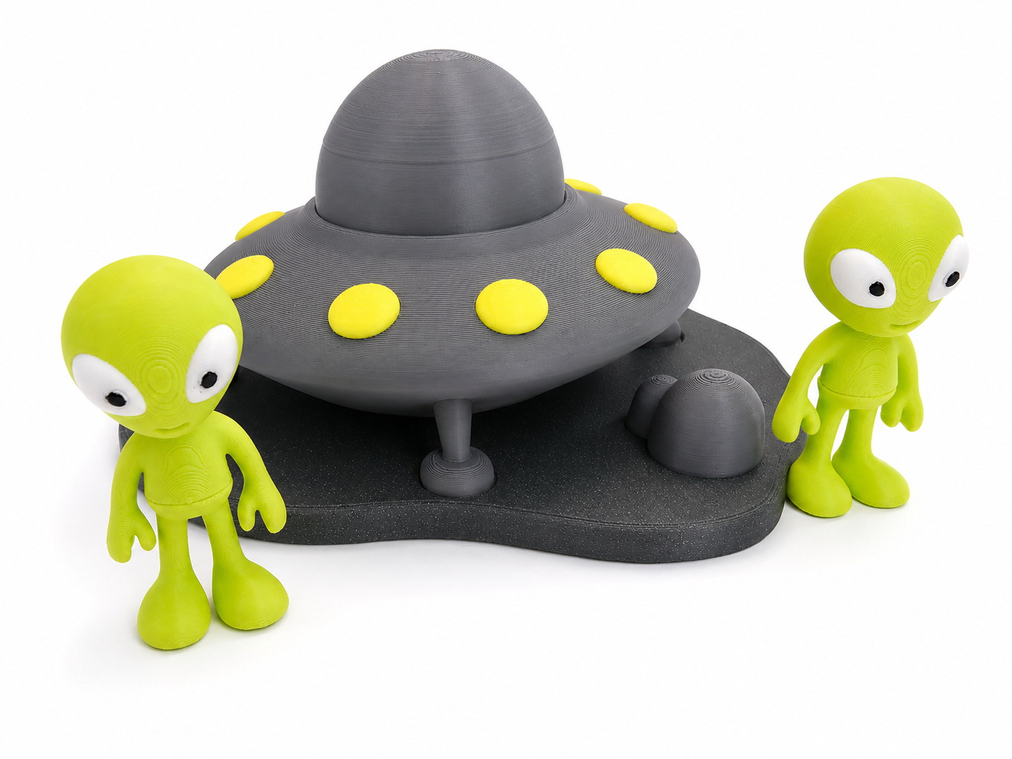 Alien UFO Playset - 3D Printed Space Toy