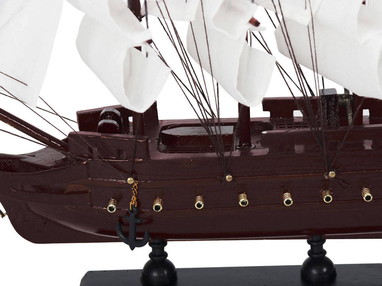 Wooden Calico Jacks The William White Sails Model Pirate Ship 12""
