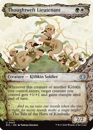 Thoughtweft Lieutenant (Showcase) (ECL - 343) - Lorwyn Eclipsed Foil - PhishStones Products
