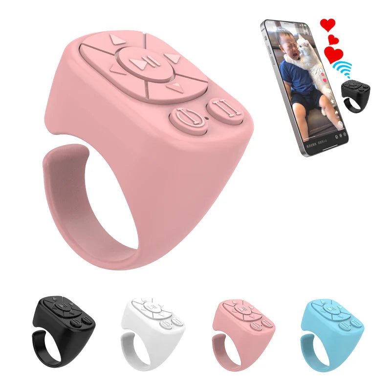 Tiktok Scrolling Ring Bluetooth Remote Control for iOS & Android – Wireless Camera Shutter and Media Control - PhishStones Products