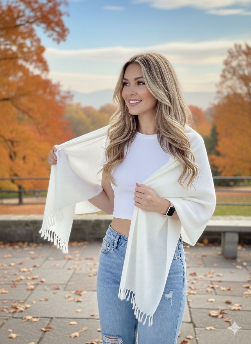 Timeless Accent Alpaca Shawl