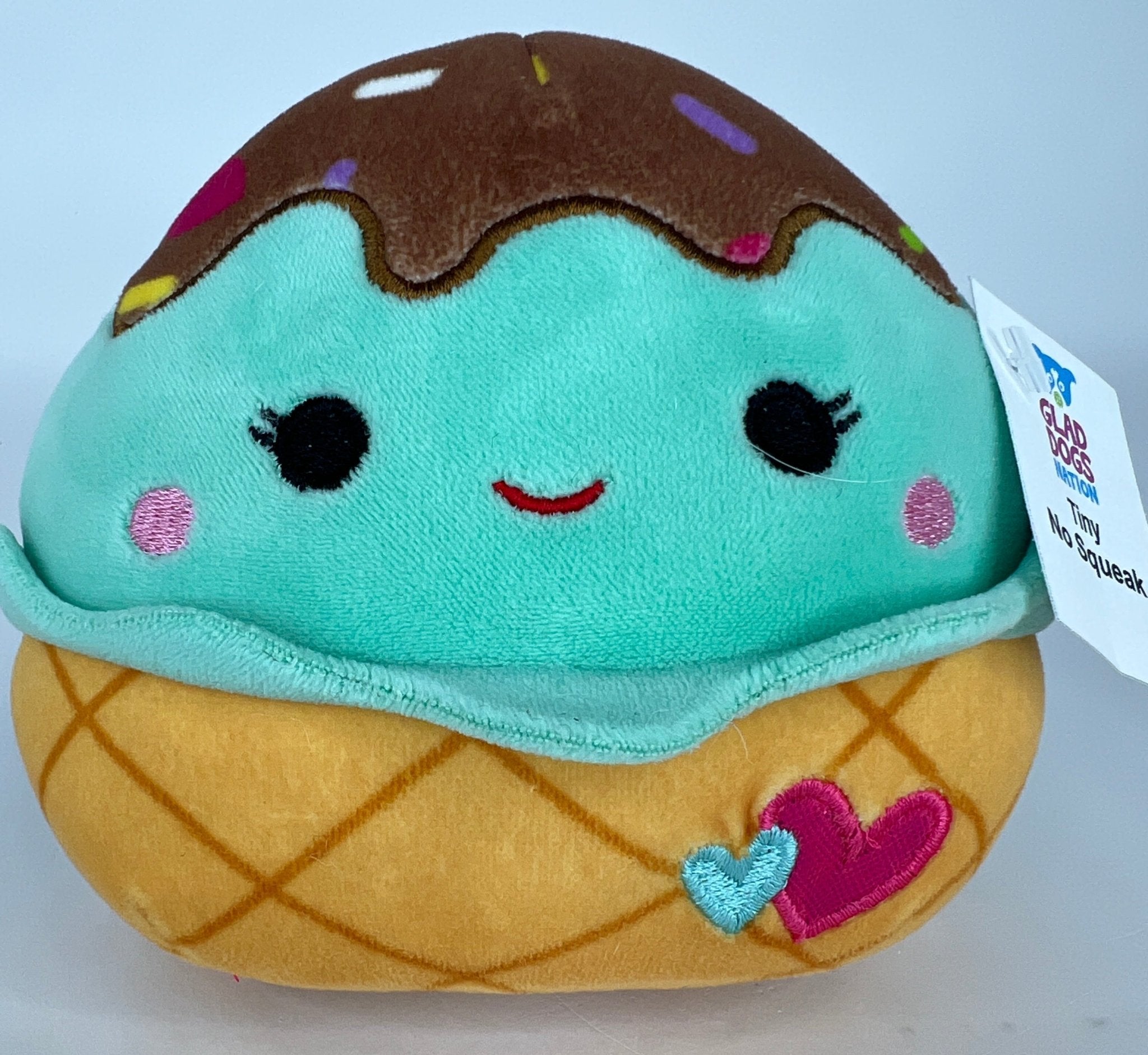 BOGO! Tiny Squishy Cuddlers Super Soft Plush Pet Toys: Squeak & NO Squeak