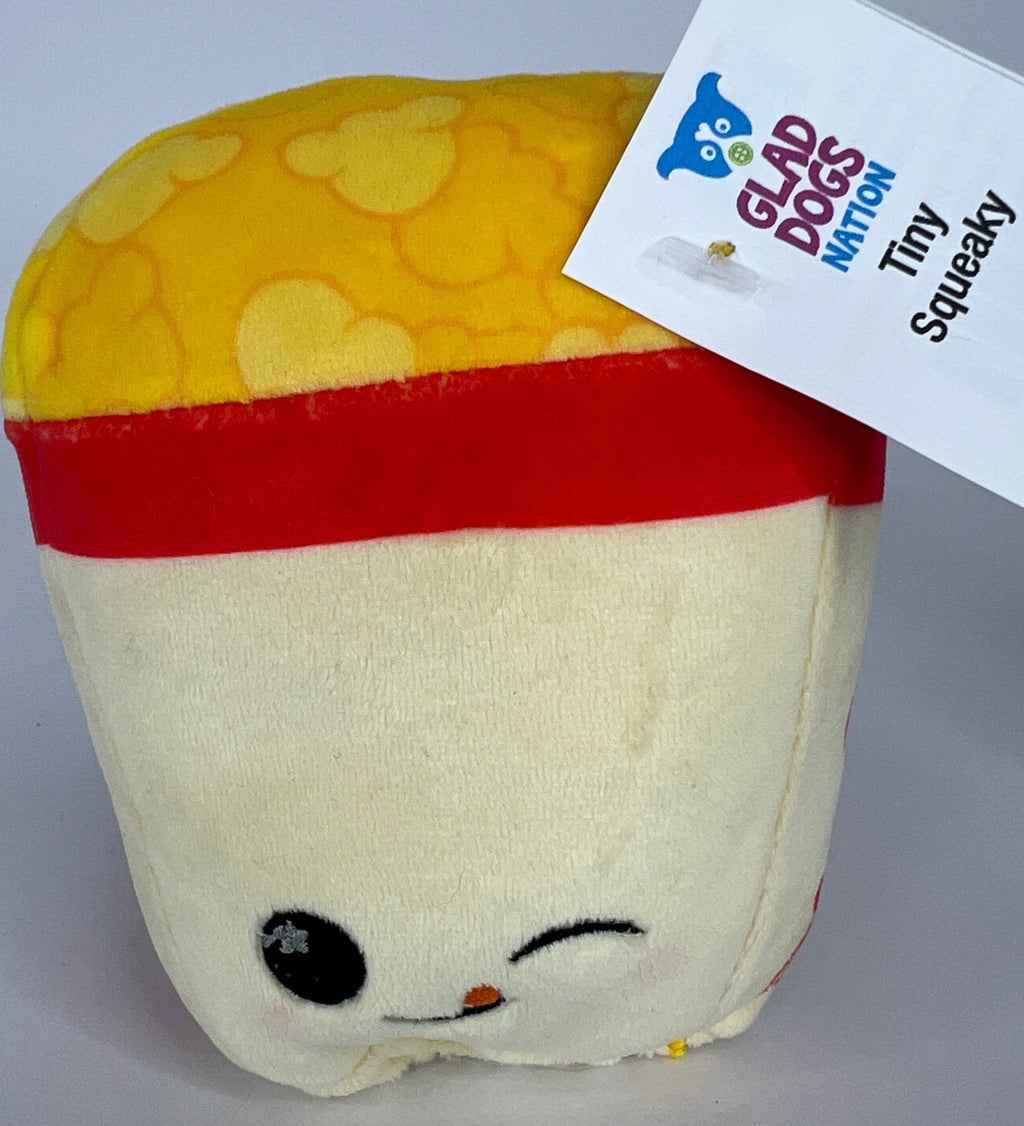 BOGO! Tiny Squishy Cuddlers Super Soft Plush Pet Toys: Squeak & NO Squeak