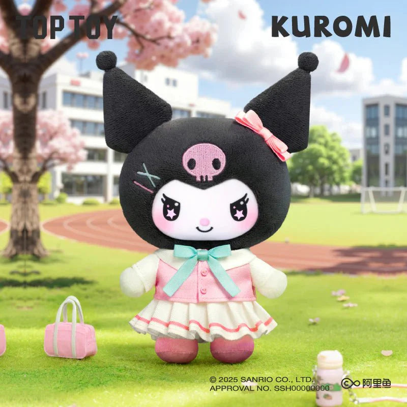 Top Toy Kuromi School Life Series Vinyl Plush Keychain Blind Box Pendant