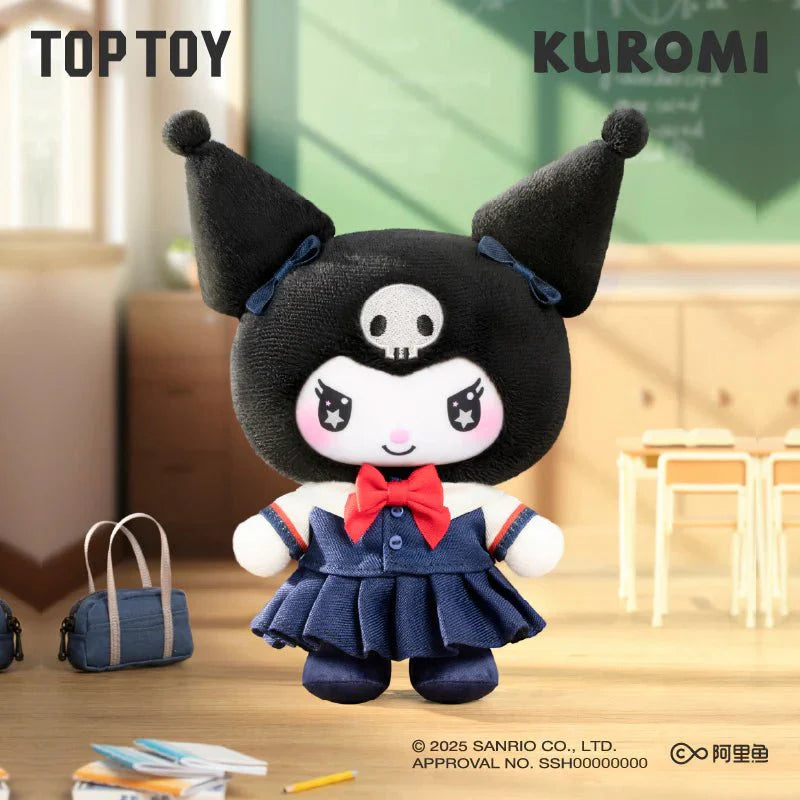 Top Toy Kuromi School Life Series Vinyl Plush Keychain Blind Box Pendant