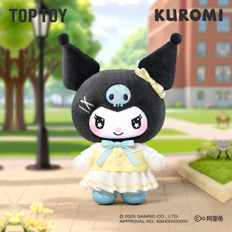 Top Toy Kuromi School Life Series Vinyl Plush Keychain Blind Box Pendant