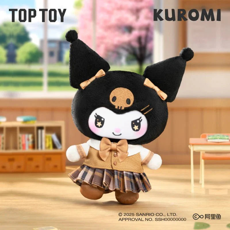Top Toy Kuromi School Life Series Vinyl Plush Keychain Blind Box Pendant