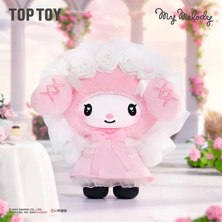 Top Toy Sanrio Characters Angel Garden Series Vinyl Plush Blind Box Keychain Figure