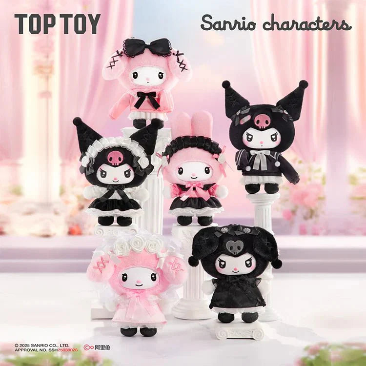 Top Toy Sanrio Characters Angel Garden Series Vinyl Plush Blind Box Keychain Figure