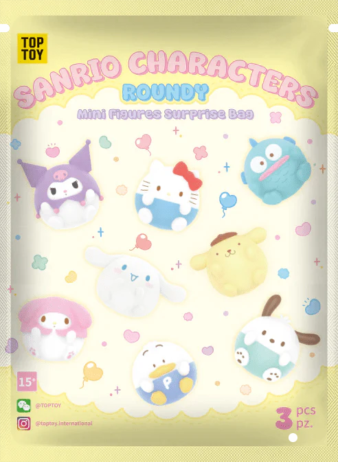 TOP TOY Sanrio Characters Roundy Mini Figures Surprise Blind Bag