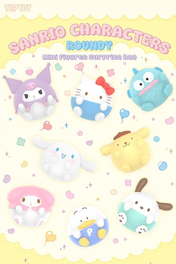 TOP TOY Sanrio Characters Roundy Mini Figures Surprise Blind Bag
