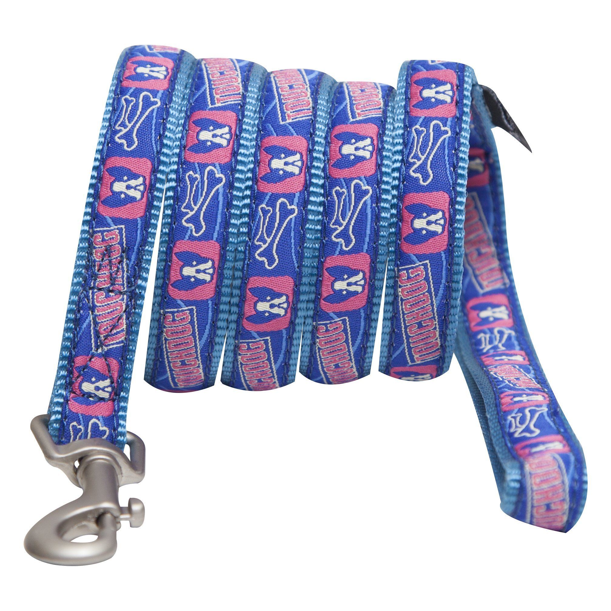 Touchdog 'Bone Patterned' Tough Stitched Dog Harness and Leash