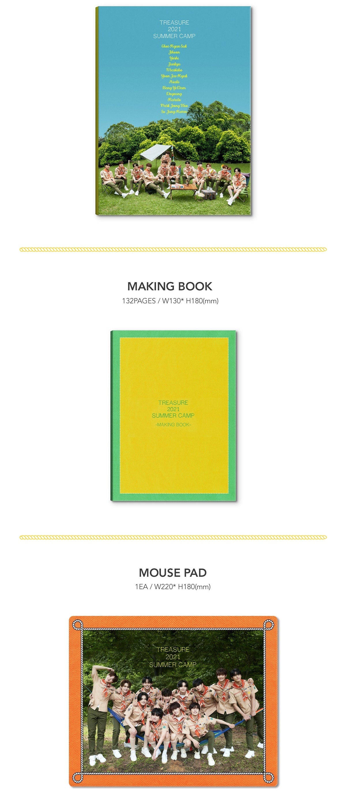 Treasure Official 2021 Summer Camp Package
