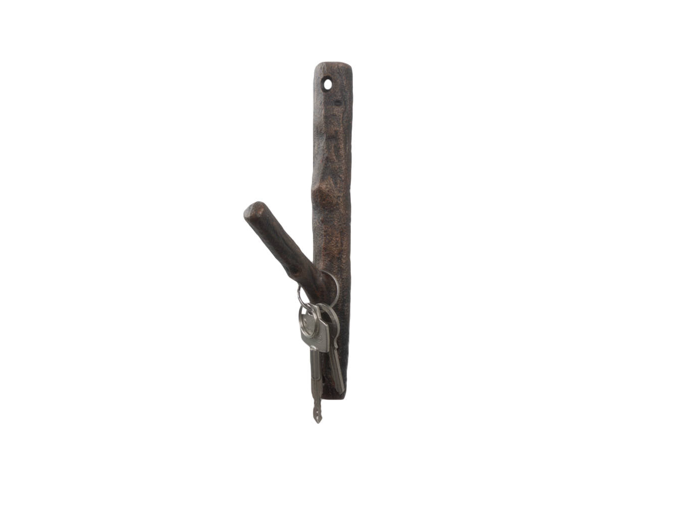 Rustic Copper Cast Iron Tree Branch Decorative Metal Wall Hook 8""