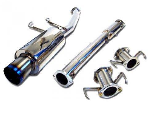 Megan Racing Cat-Back Exhaust System for 1995-1999 Mitsubishi Eclipse GSX TSI AWD 3" Piping Stainless Steel Tip 4.5" MR-CBS-ME95GSX