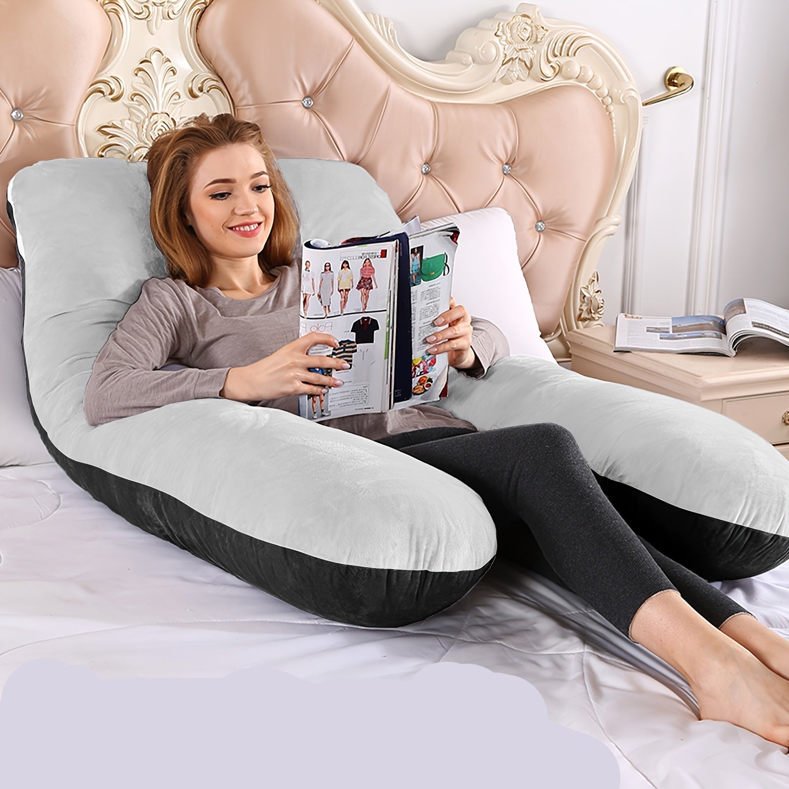U - Shaped Maternity Pillow – Full Body Support - PhishStones Products